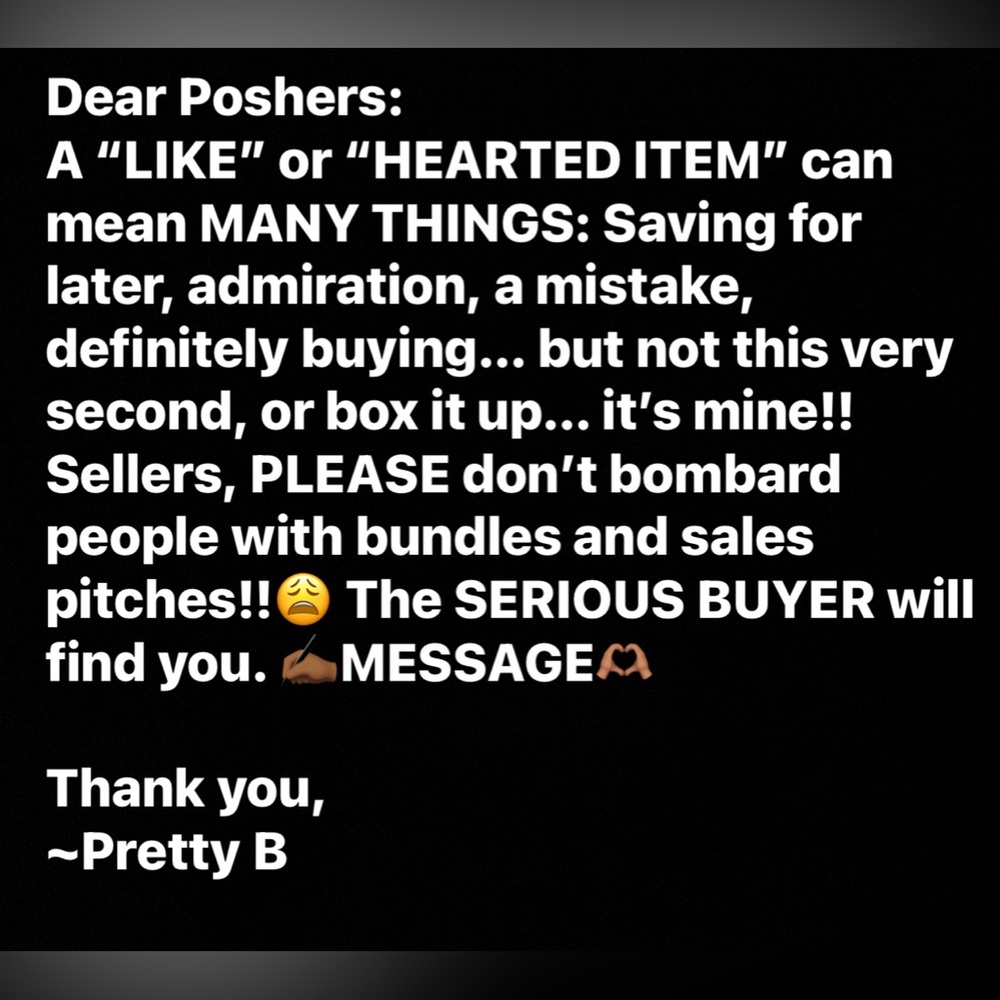 ✨DEAR SELLERS✨